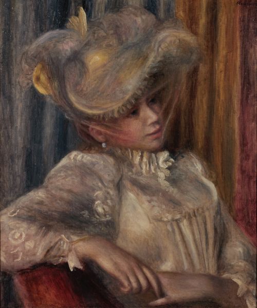 Pierre Auguste Renoir Woman with a Hat